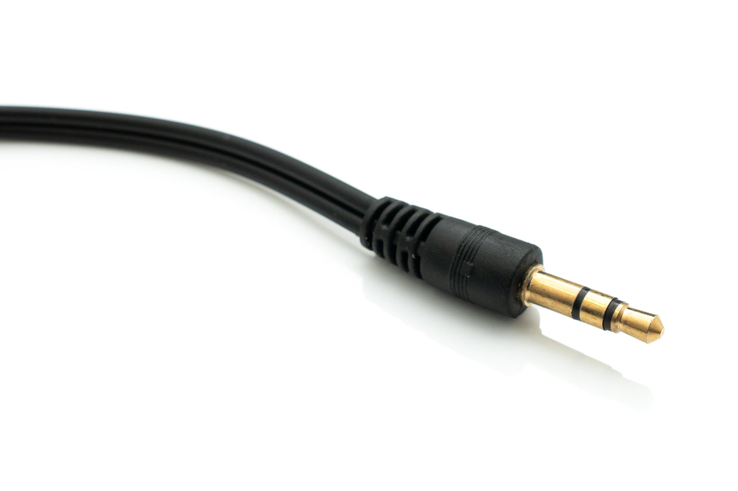 SYSTEM-S Audio Y Kabel 20 cm Stereo AUX Klinke 3,5mm Stecker zu 2x Buchse Adapter Schwarz