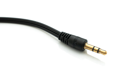 SYSTEM-S Audio Y Kabel 20 cm Stereo AUX Klinke 3,5mm Stecker zu 2x Buchse Adapter Schwarz