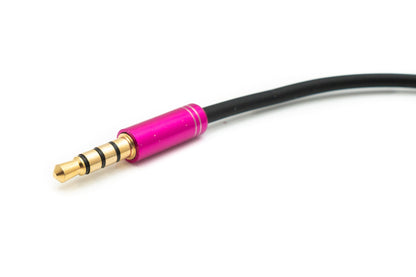 SYSTEM-S Audio Y Kabel 30 cm Stereo AUX Klinke 3,5mm Stecker zu 2x Buchse Schwarz