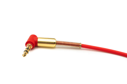 SYSTEM-S Audio Kabel 100cm Stereo AUX Klinke 3,5 mm Stecker zu Stecker Winkel Knickschutz