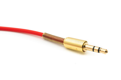 SYSTEM-S Audio Kabel 100cm Stereo AUX Klinke 3,5 mm Stecker zu Stecker Winkel Knickschutz