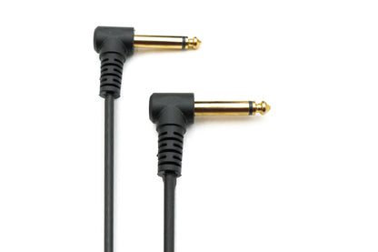 SYSTEM-S Audio Y Kabel 150cm 6,35mm Stereo AUX Klinke Stecker & Stecker zu Stecker Winkel