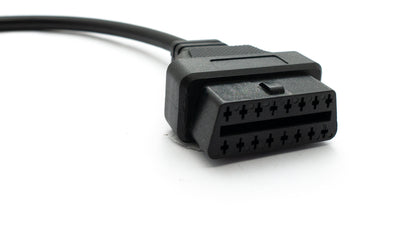 SYSTEM-S OBD cable 30 cm OBD 2 socket for Honda 3-pin in black for car diagnostics