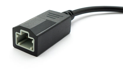 SYSTEM-S OBD cable 30 cm OBD 2 socket for Honda 3-pin in black for car diagnostics