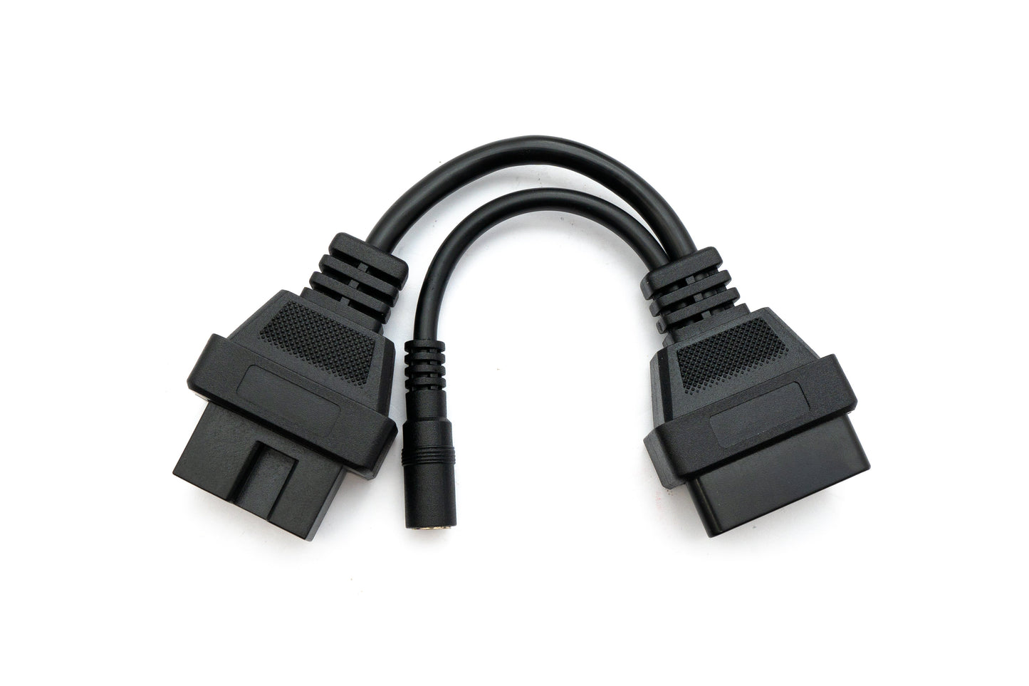 SYSTEM-S OBD Kabel 20 cm OBD 2 Buchse für Mitsubishi 12pin in Schwarz für Auto Diagnose