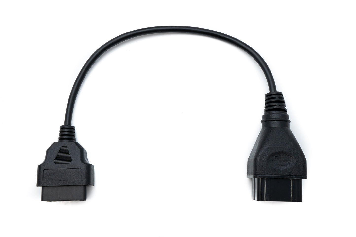 SYSTEM-S OBD Kabel 40 cm OBD 2 Buchse für Renault 12pin in Schwarz für Auto Diagnose