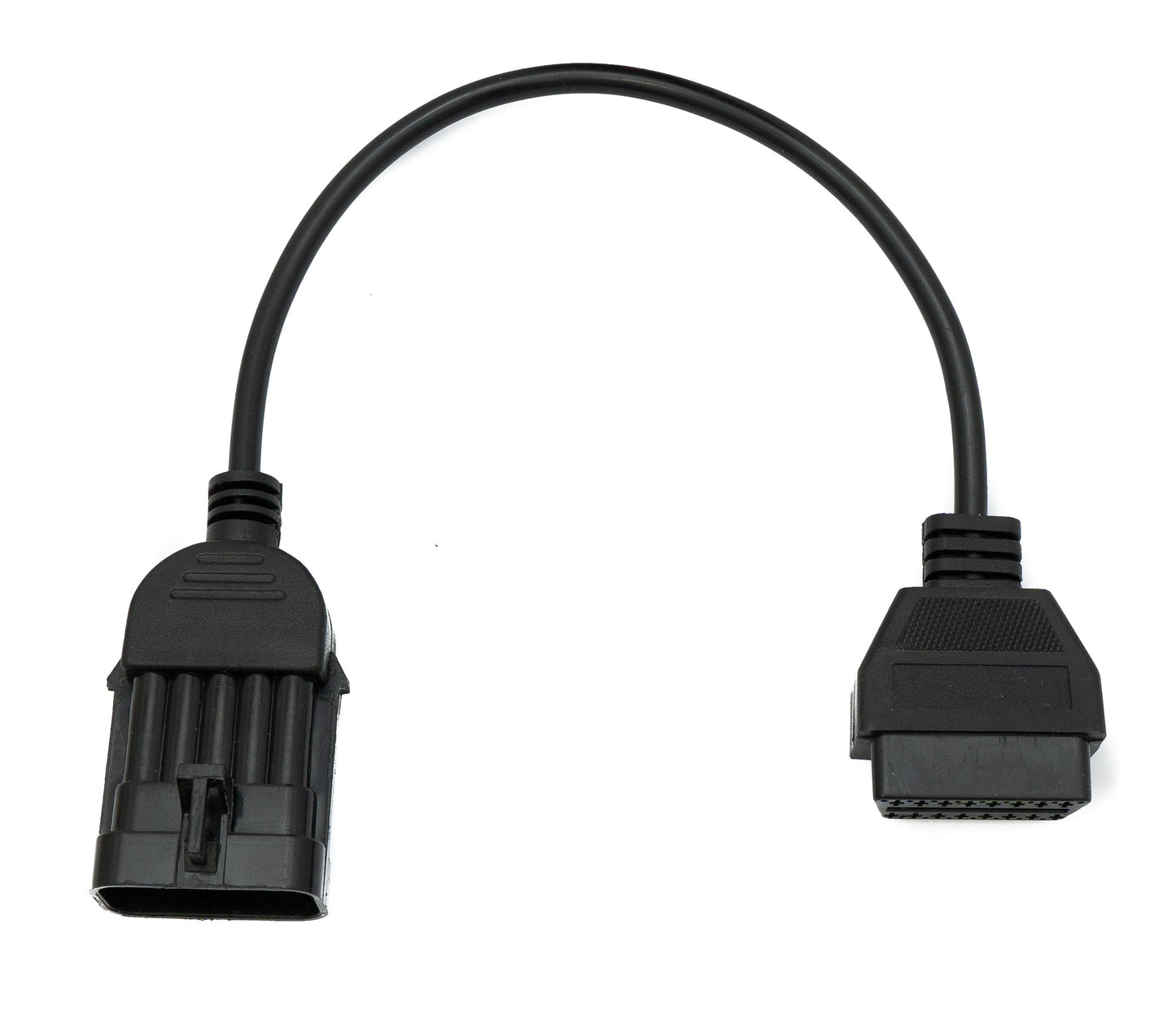 SYSTEM-S OBD Kabel 30 cm OBD 2 Buchse für Opel 10pin in Schwarz für Auto Diagnose
