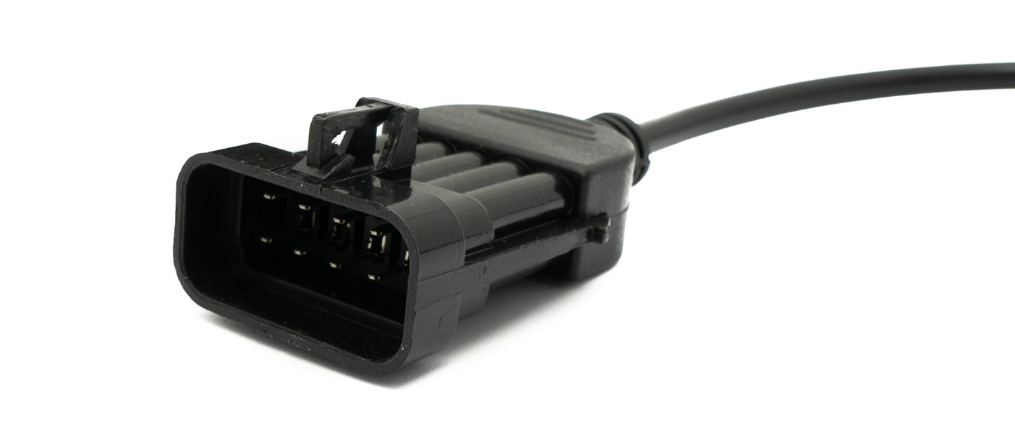 SYSTEM-S OBD Kabel 30 cm OBD 2 Buchse für Opel 10pin in Schwarz für Auto Diagnose