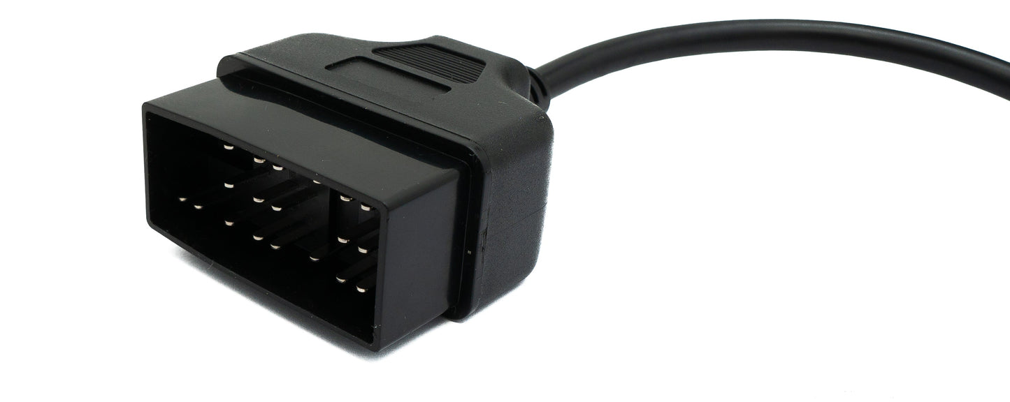 SYSTEM-S OBD cable 20 cm OBD 2 socket for Toyota 22-pin in black adapter car diagnostic