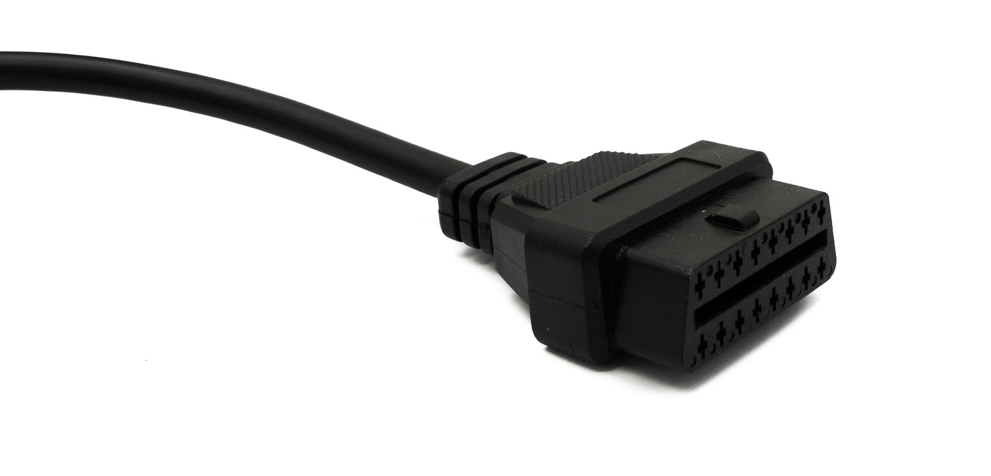 SYSTEM-S OBD cable 20 cm OBD 2 socket for Toyota 22-pin in black adapter car diagnostic