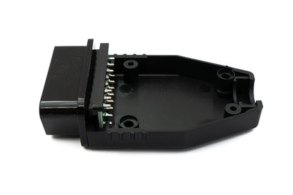 SYSTEM-S OBD Adapter OBD 2 16 pin Stecker Anschluss Kabel in Schwarz für Auto Diagnose