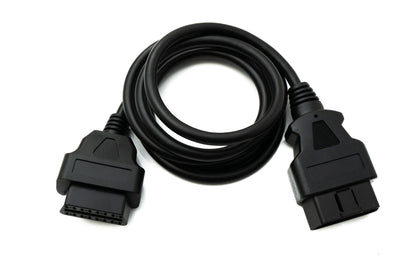 SYSTEM-S OBD cable 150 cm OBD 2 16-pin J1962M plug to J1962F socket for car diagnostics