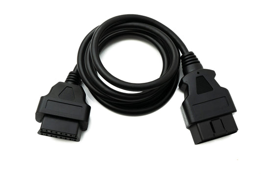 SYSTEM-S OBD Kabel 150 cm OBD 2 16pin J1962M Stecker zu J1962F Buchse für Auto Diagnose