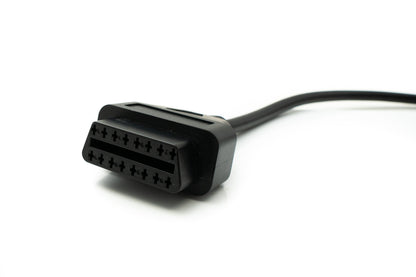 SYSTEM-S OBD cable 150 cm OBD 2 16-pin J1962M plug to J1962F socket for car diagnostics