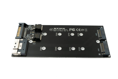 SYSTEM-S NVME M.2 Adapter 2x AHCI zu PCIE Express 3 4.0 Slimline SFF-8654 8X Raid Card