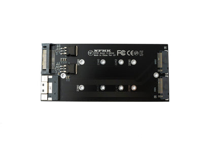 SYSTEM-S NVME M.2 Adapter 2x AHCI zu PCIE Express 3 4.0 Slimline SFF-8654 8X Raid Card