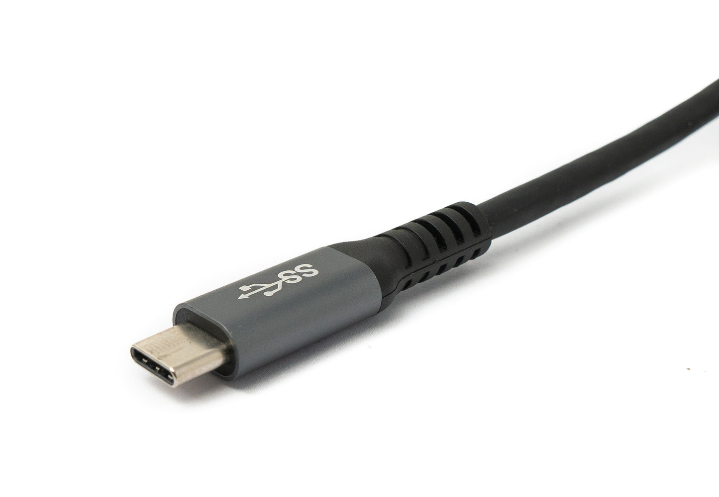 SYSTEM-S USB 3.2 Gen 1 Kabel 5 m Typ C Stecker zu Stecker Winkel in Schwarz
