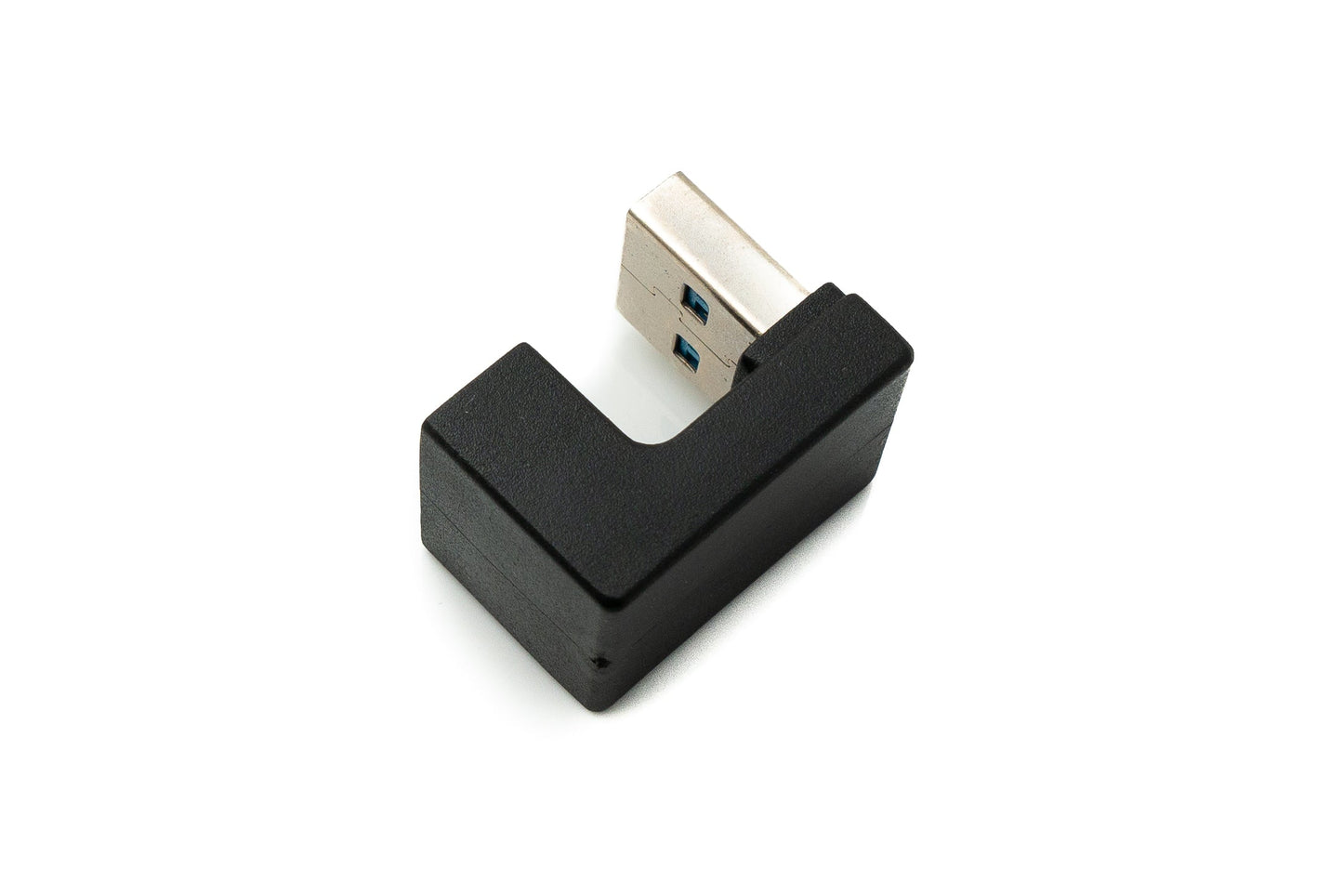 SYSTEM-S USB 3.0 Gen 2 U Turn 180° Adapter Type A Female to Male Cable in Black 