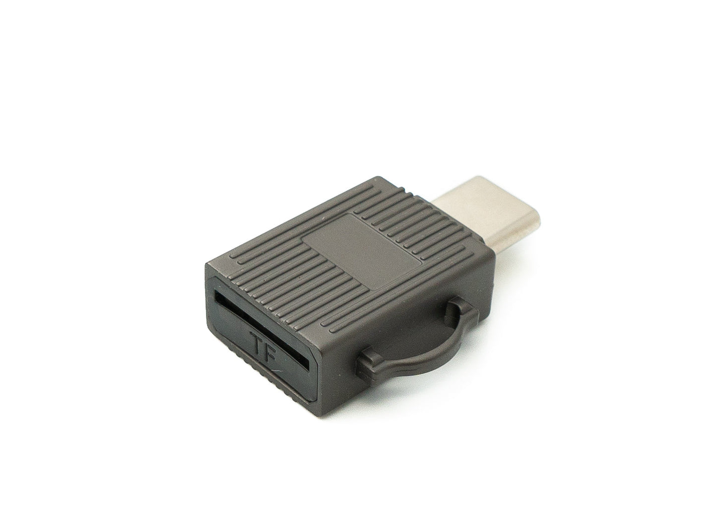 SYSTEM-S USB 3.1 Typ C Micro SD Karte Lesegerät Kartenleser SDXC Adapter in Grau