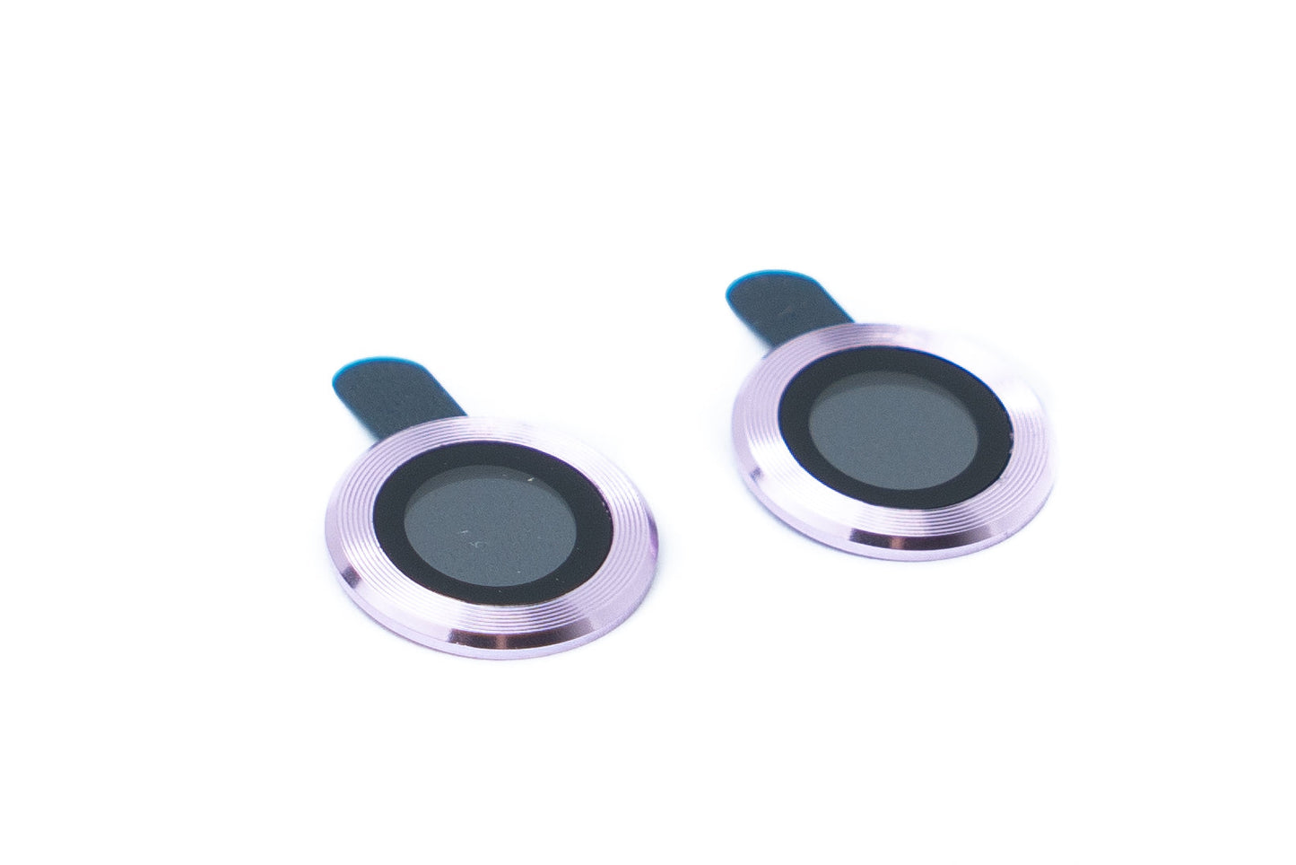 SYSTEM-S Camera Protection Lens Cover made of Glass Metal for iPhone 11 in Purple