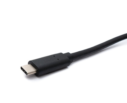 SYSTEM-S USB 3.2 Gen 1 Kabel 100 cm Typ C Stecker zu Stecker Winkel in Schwarz