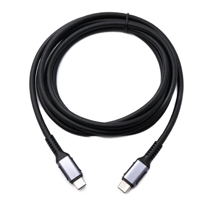 SYSTEM-S USB 3.2 Gen 1 Kabel 200 cm Typ C Stecker zu Stecker in Schwarz