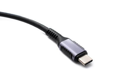 SYSTEM-S USB 3.2 Gen 1 Kabel 200 cm Typ C Stecker zu Stecker in Schwarz
