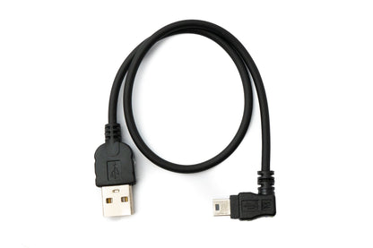 SYSTEM-S USB 2.0 Kabel 30 cm Mini B Buchse zu Typ A Stecker Winkel für Garmin