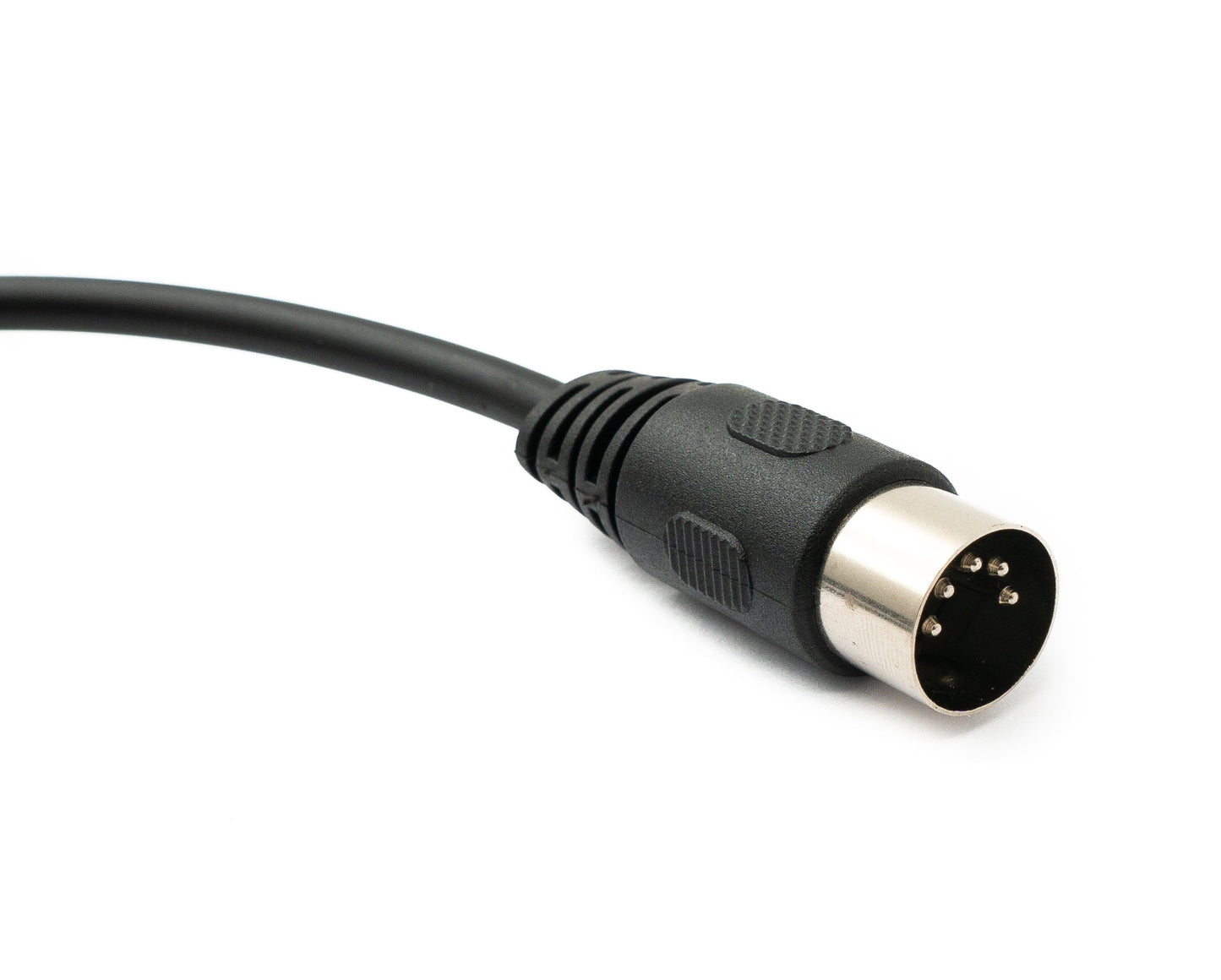SYSTEM-S Audio Kabel 50 cm XLR 3 polig Stecker zu DIN 5 polig Stecker in Schwarz