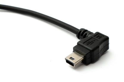 SYSTEM-S USB 2.0 Kabel 30 cm Mini B Buchse zu Typ A Stecker Winkel für Garmin