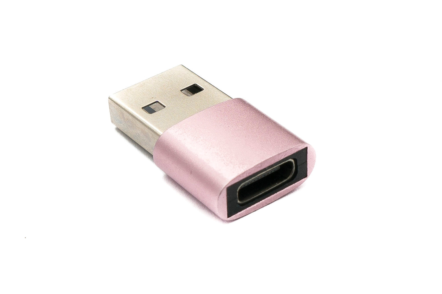 SYSTEM-S USB 3.1 adapter type C female to 2.0 type A male in pink