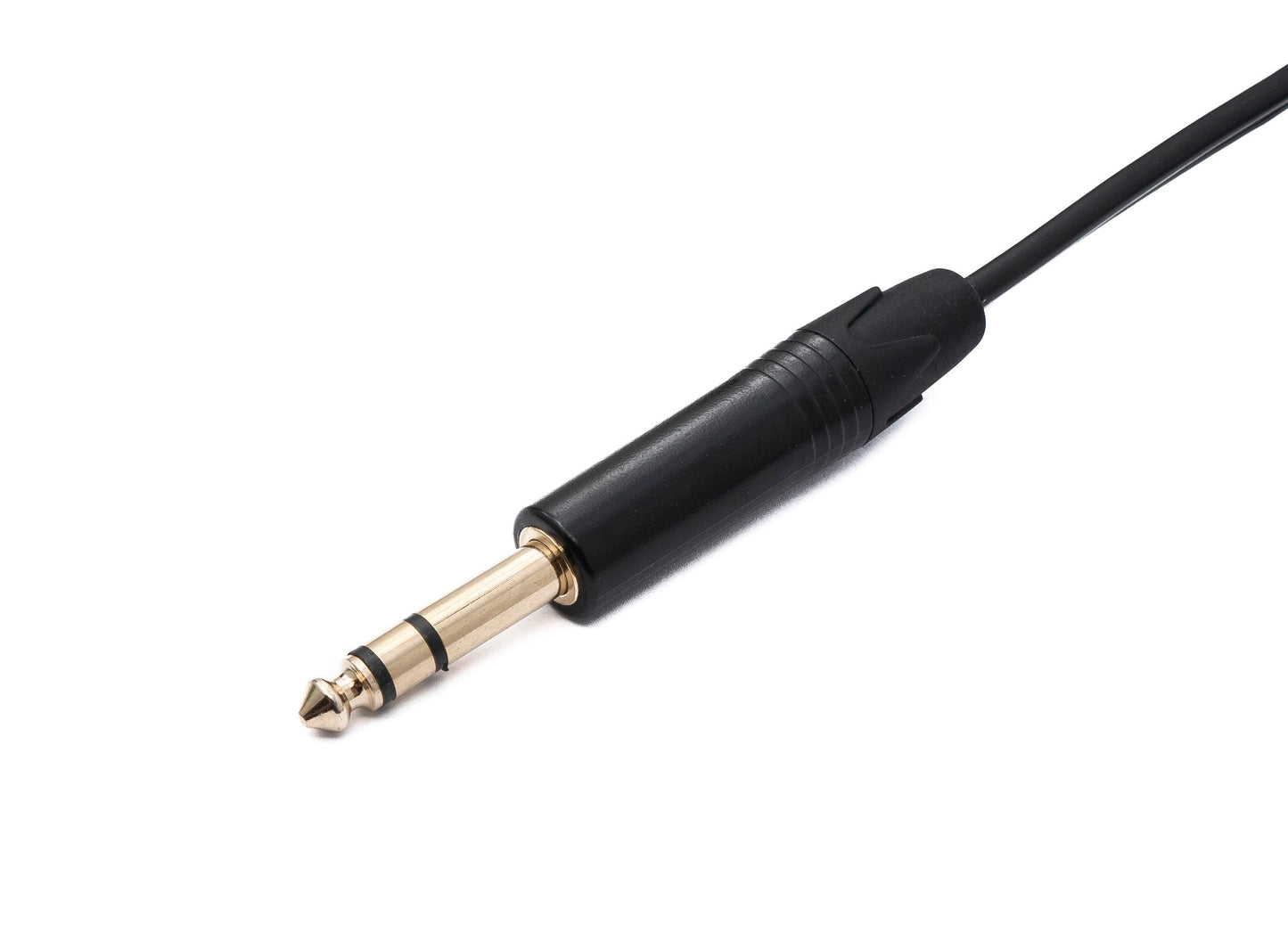SYSTEM-S Audio Y Klinke Kabel 100 cm 2x 6,35 mm 2 polig Stecker zu 1x Stecker AUX