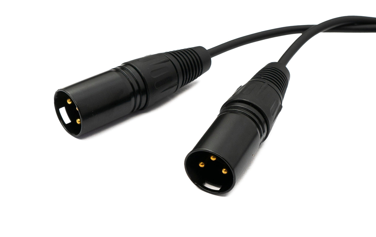 SYSTEM-S Y Audio XLR cable 100 cm 3-pin 2x plug to jack AUX 3.5 mm 3-pin TRS plug