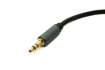 SYSTEM-S Audio Cinch 2 RCA Kabel 100 cm Stecker zu AUX Klinke 3,5 mm 3 polig Stecker