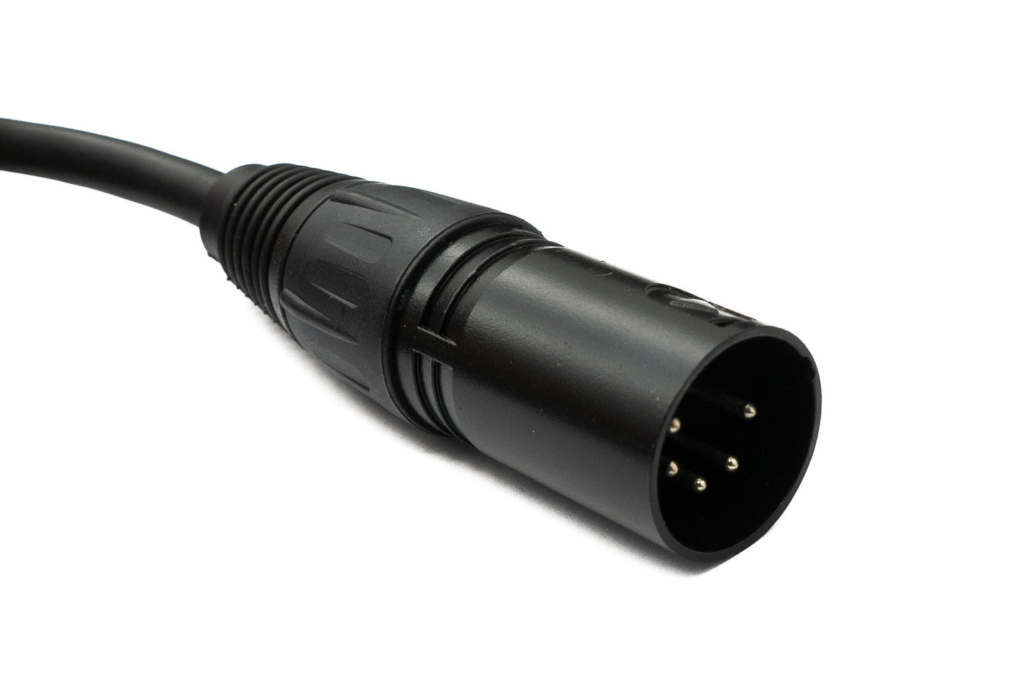 SYSTEM-S Audio XLR cable 50 cm 5-pin male to 3-pin female in black