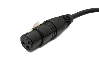 SYSTEM-S Audio XLR cable 50 cm 5-pin male to 3-pin female in black