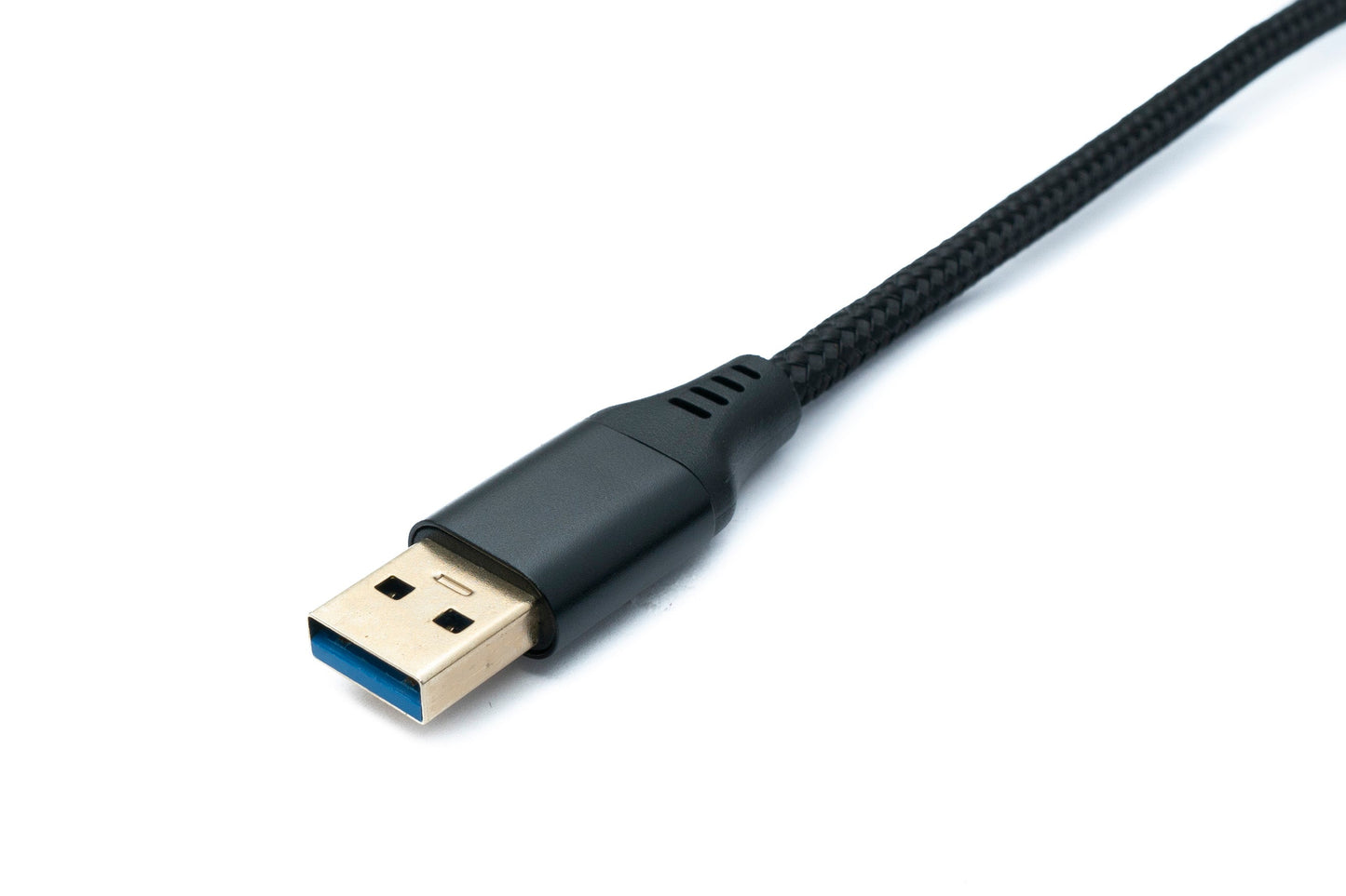 SYSTEM-S USB 3.0 Kabel 5 m Typ A Stecker zu Buchse geflochten 5 Gbit/s in Schwarz