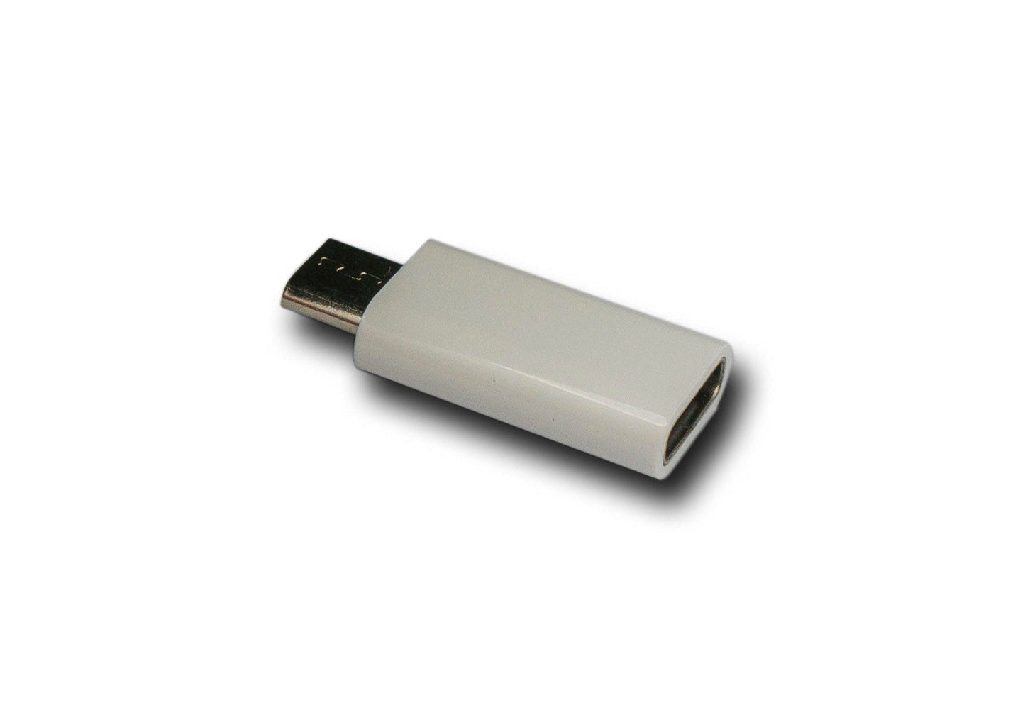 SYSTEM-S USB 3.1 Adapter Typ C Buchse zu 2.0 Micro B Stecker in Weiß