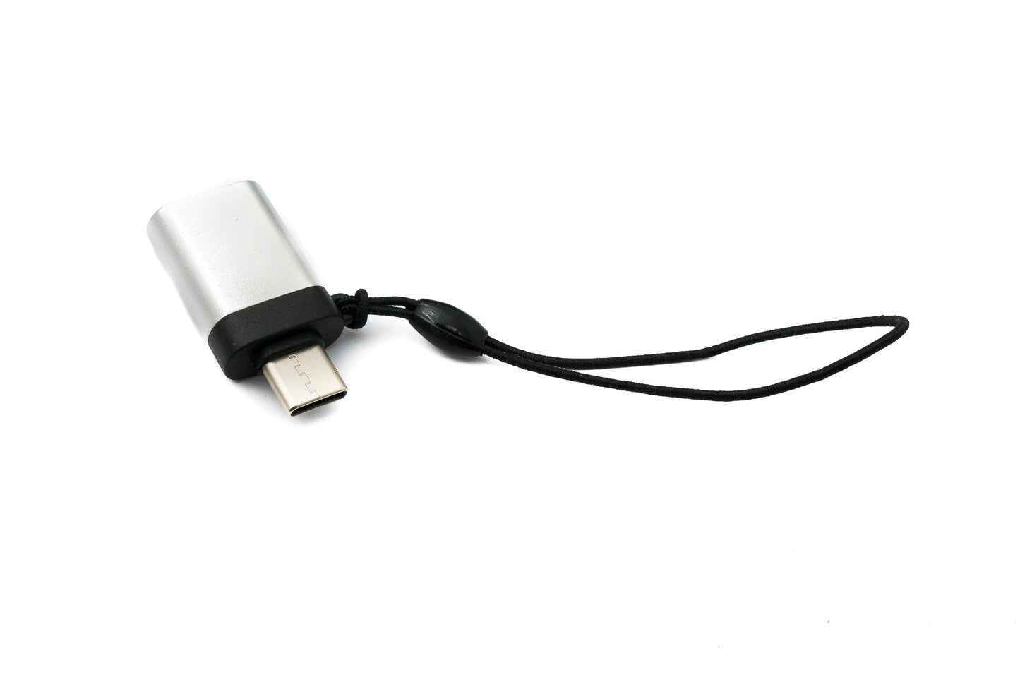 SYSTEM-S USB 3.1 adapter type C male to 3.0 type A female loop in anthracite