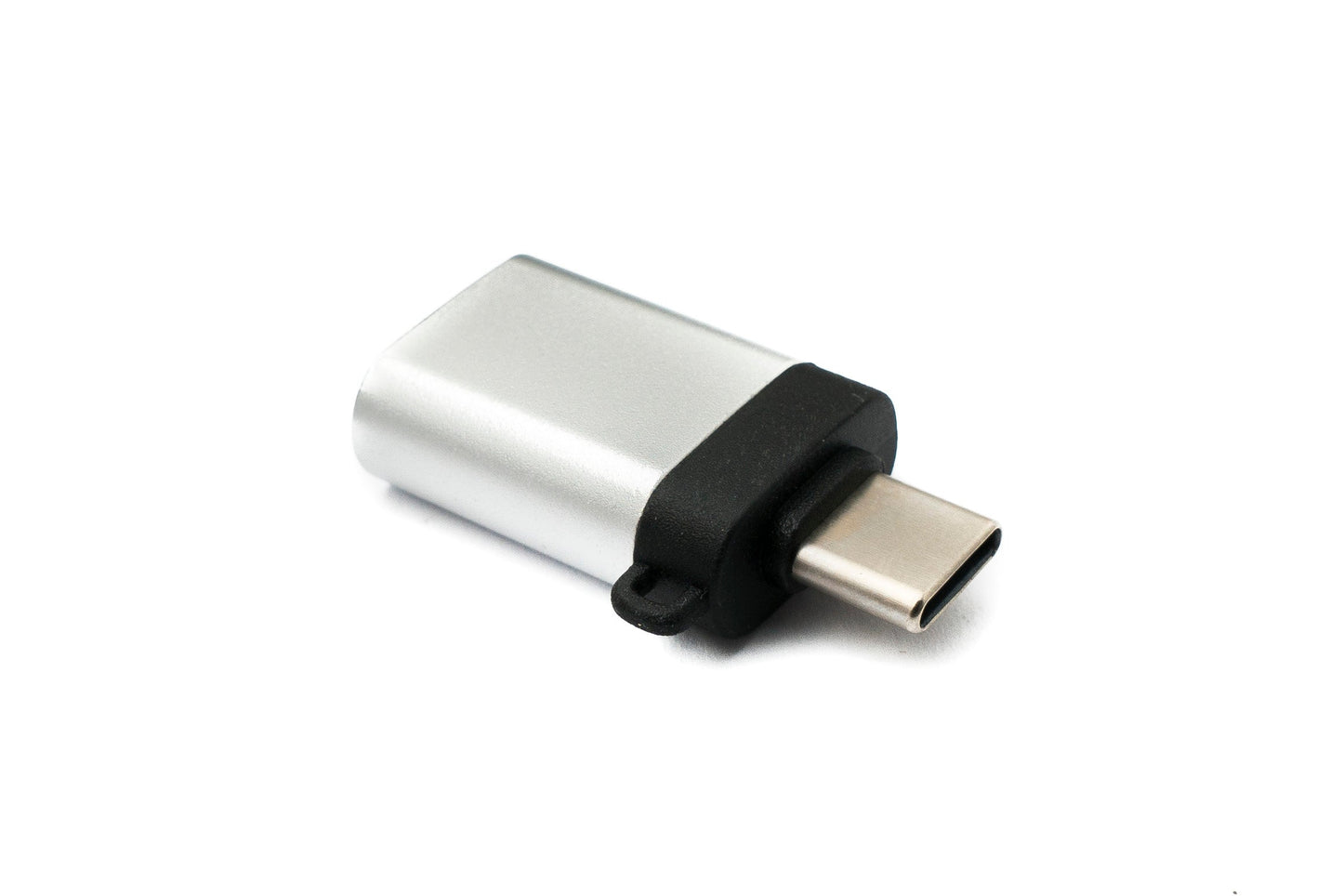 SYSTEM-S USB 3.1 adapter type C male to 3.0 type A female loop in anthracite