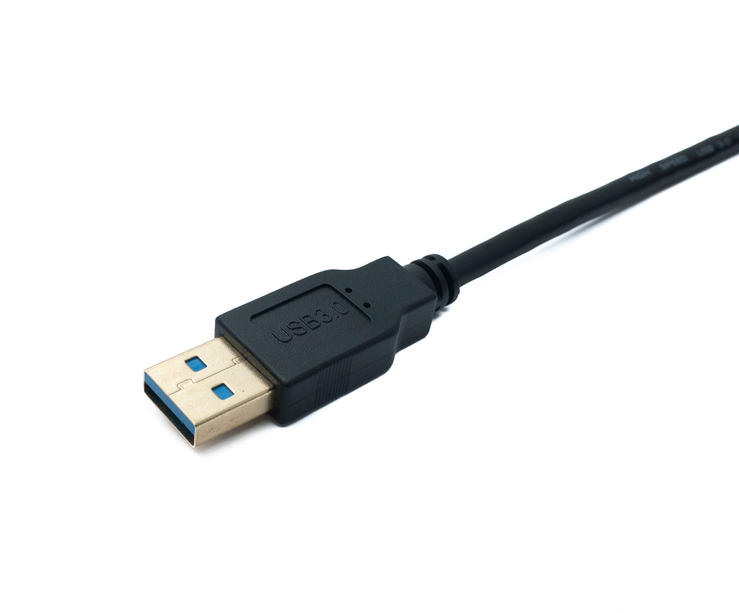 SYSTEM-S USB 3.1 Kabel 200 cm Typ C Stecker zu 3.0 A Stecker Winkel Left Right Angled