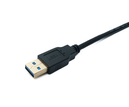 SYSTEM-S USB 3.1 Kabel 200 cm Typ C Stecker zu 3.0 A Stecker Winkel Left Right Angled