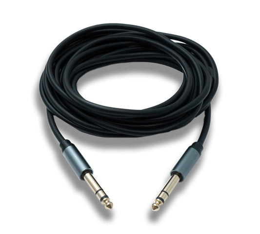 SYSTEM-S Audio Klinke Kabel 5 m AUX 6,35 mm 3 polig TRS Stecker zu Stecker Adapter