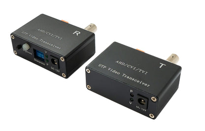 SYSTEM-S 75 Ohm Transceiver Set BNC zu Cat5E Cat6 Video für AHD TVI CVI/PAL NTSC
