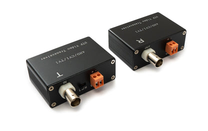 SYSTEM-S 75 Ohm Transceiver Set BNC zu Cat5E Cat6 Video für AHD TVI CVI/PAL NTSC