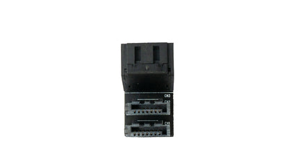SYSTEM-S SATA adapter 2x 7-pin female to 2x male cable 90° for mainboard SSD HDD