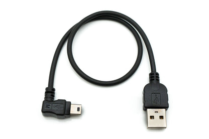 SYSTEM-S USB 2.0 Kabel 30 cm Mini B Buchse zu Typ A Stecker Winkel für Garmin