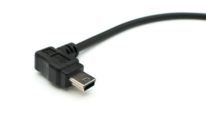 SYSTEM-S USB 2.0 Kabel 30 cm Mini B Buchse zu Typ A Stecker Winkel für Garmin