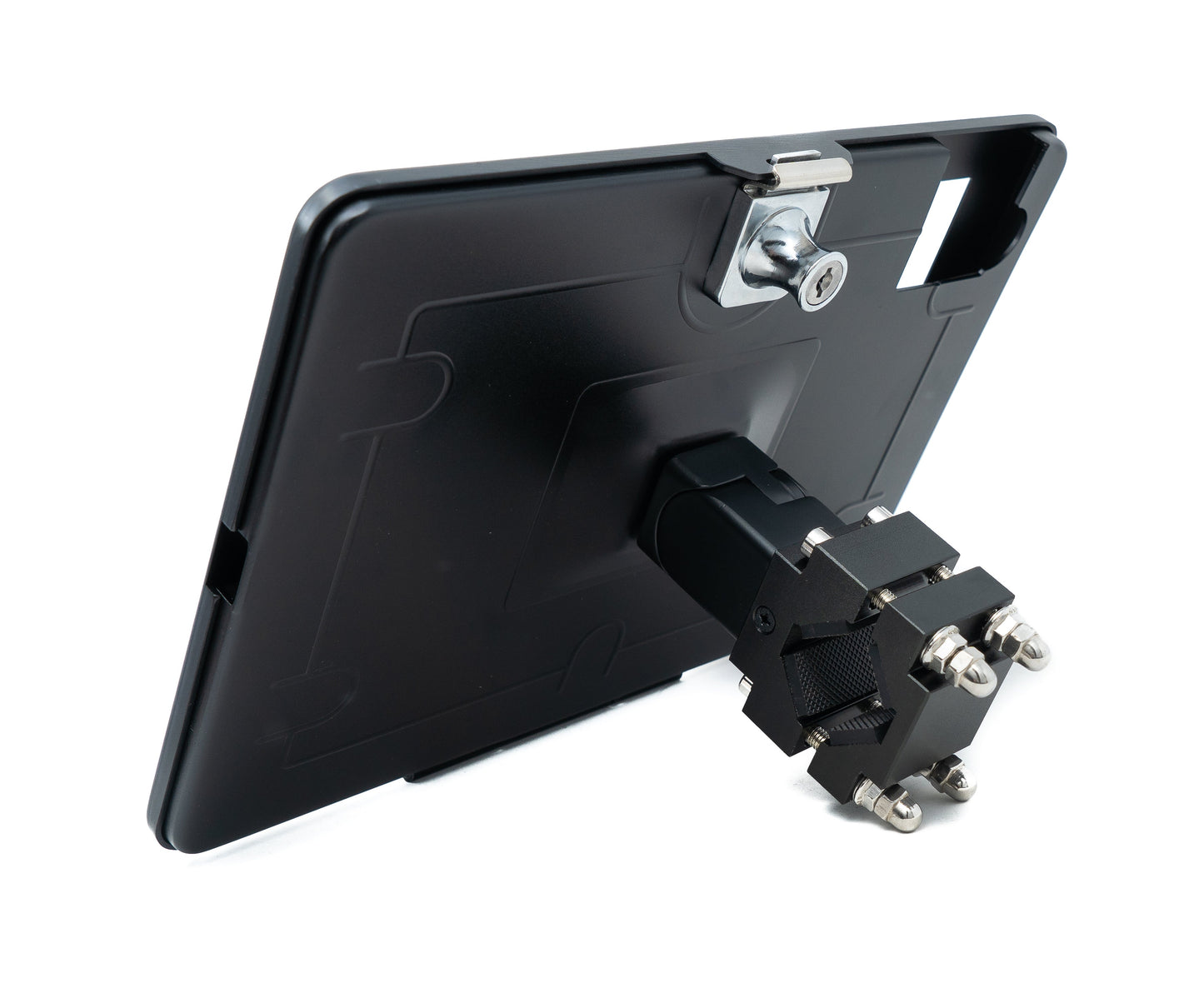 SYSTEM-S Stangenhalterung Klemme 360° Ständer abschließbar für iPad 10 Pro 11 Air 4 5