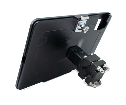 SYSTEM-S Stangenhalterung Klemme 360° Ständer abschließbar für iPad 10 Pro 11 Air 4 5
